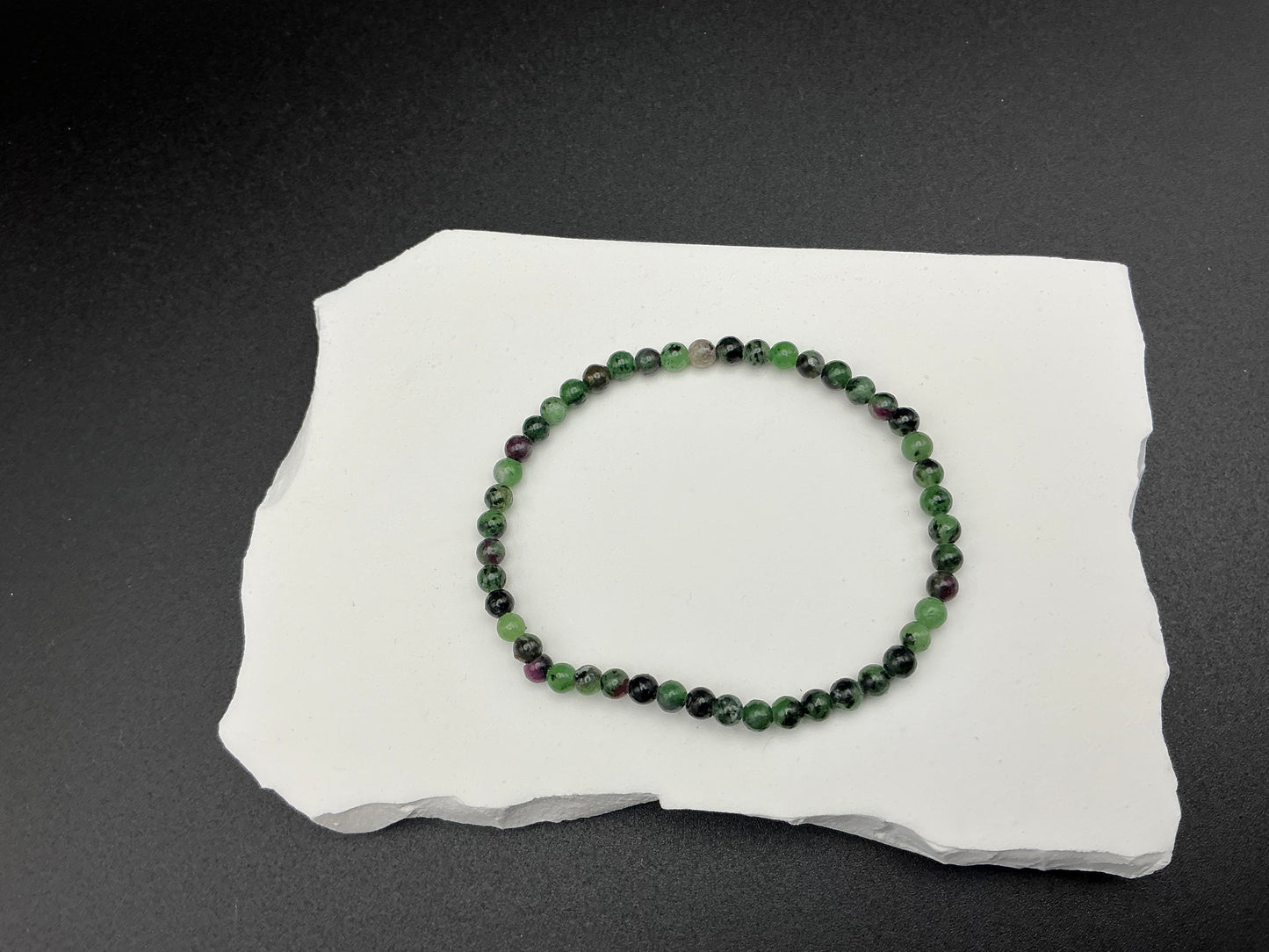 Ruby Zoisite Bracelet 4mm Beads – Natural Stone