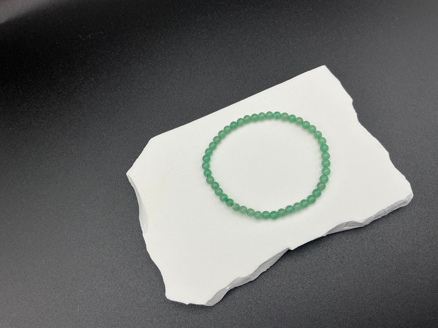 Natural Jade Bracelet 4mm Beads | Stretch Bracelet