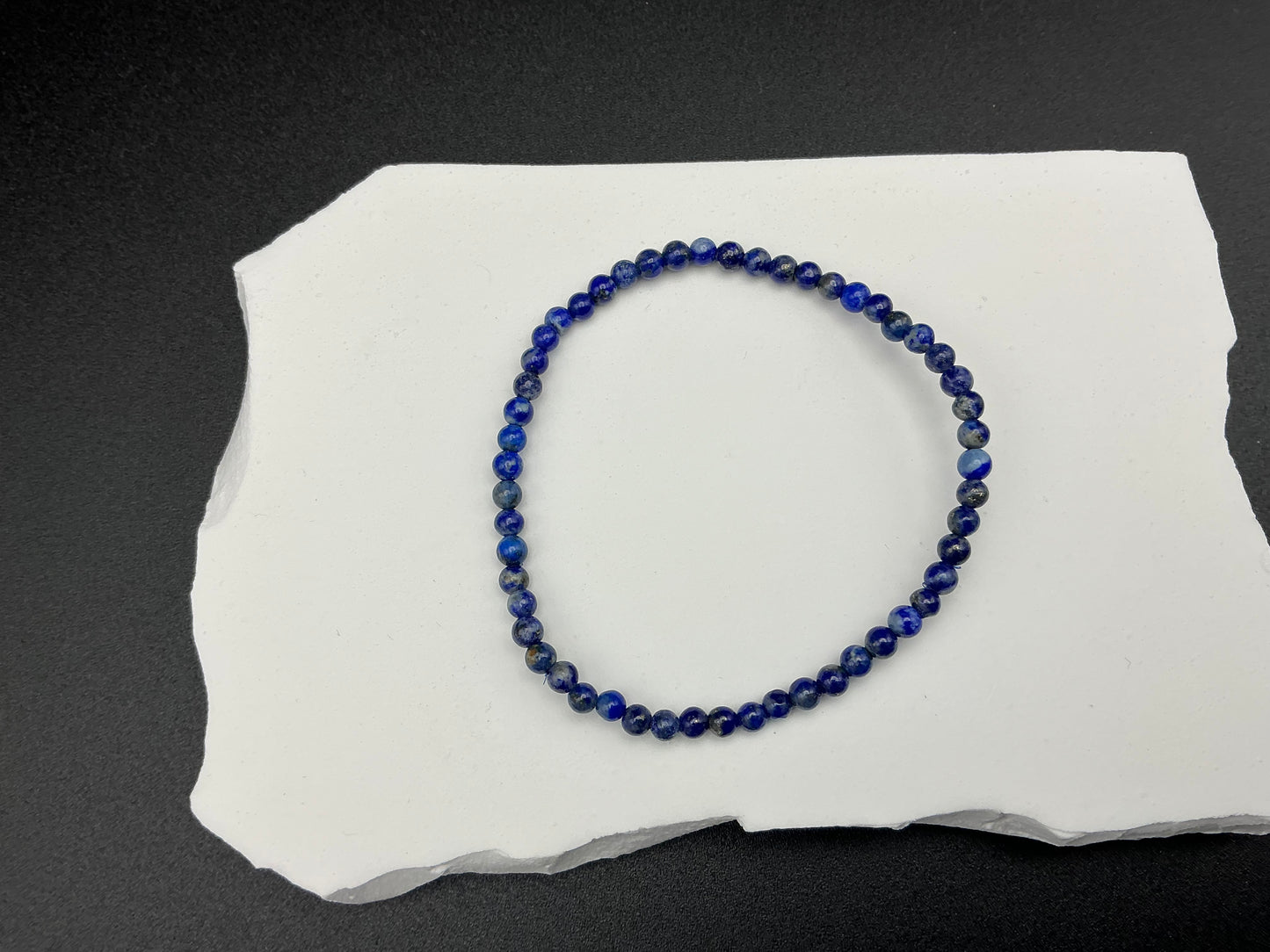 Lapis Lazuli Bracelet 4mm Beads – Natural Stone
