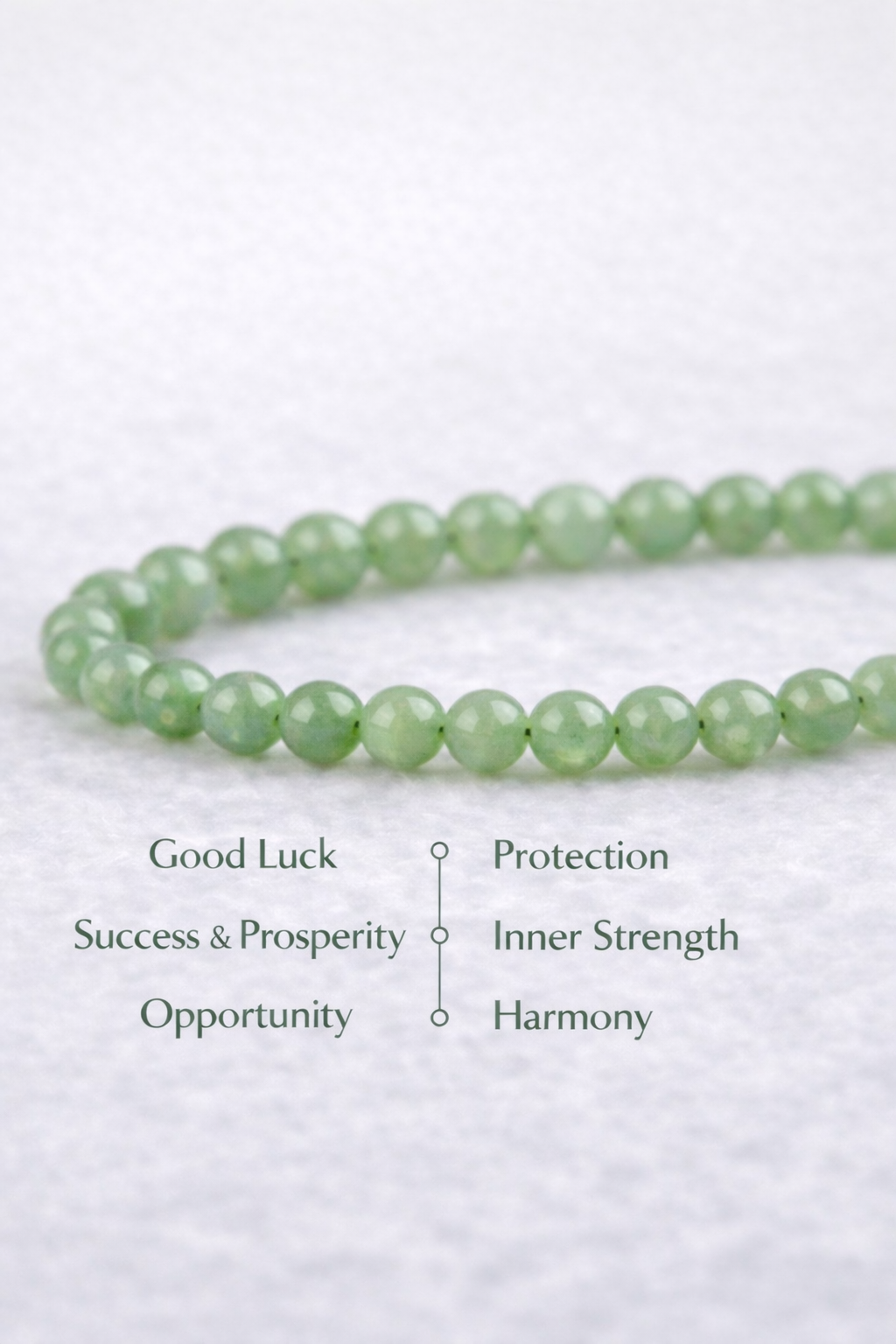 Natural Jade Bracelet 4mm Beads | Stretch Bracelet