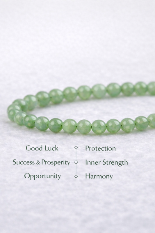 Natural Jade Bracelet 4mm Beads | Stretch Bracelet