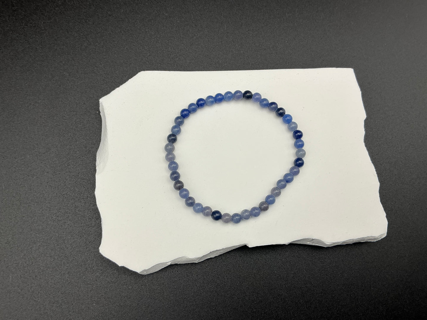 Blue Aventurine Bracelet 4mm – Natural Stone