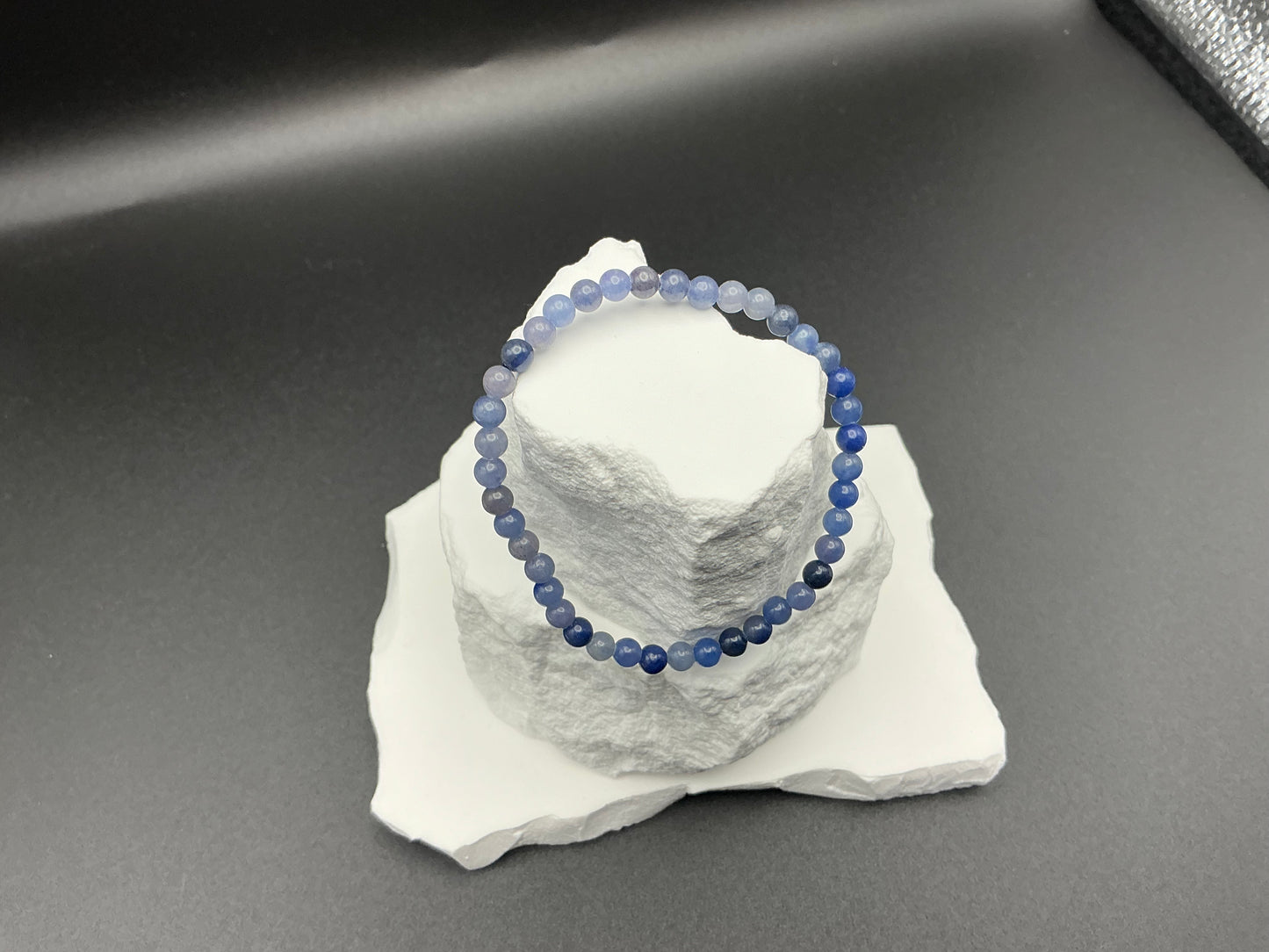 Blue Aventurine Bracelet 4mm – Natural Stone