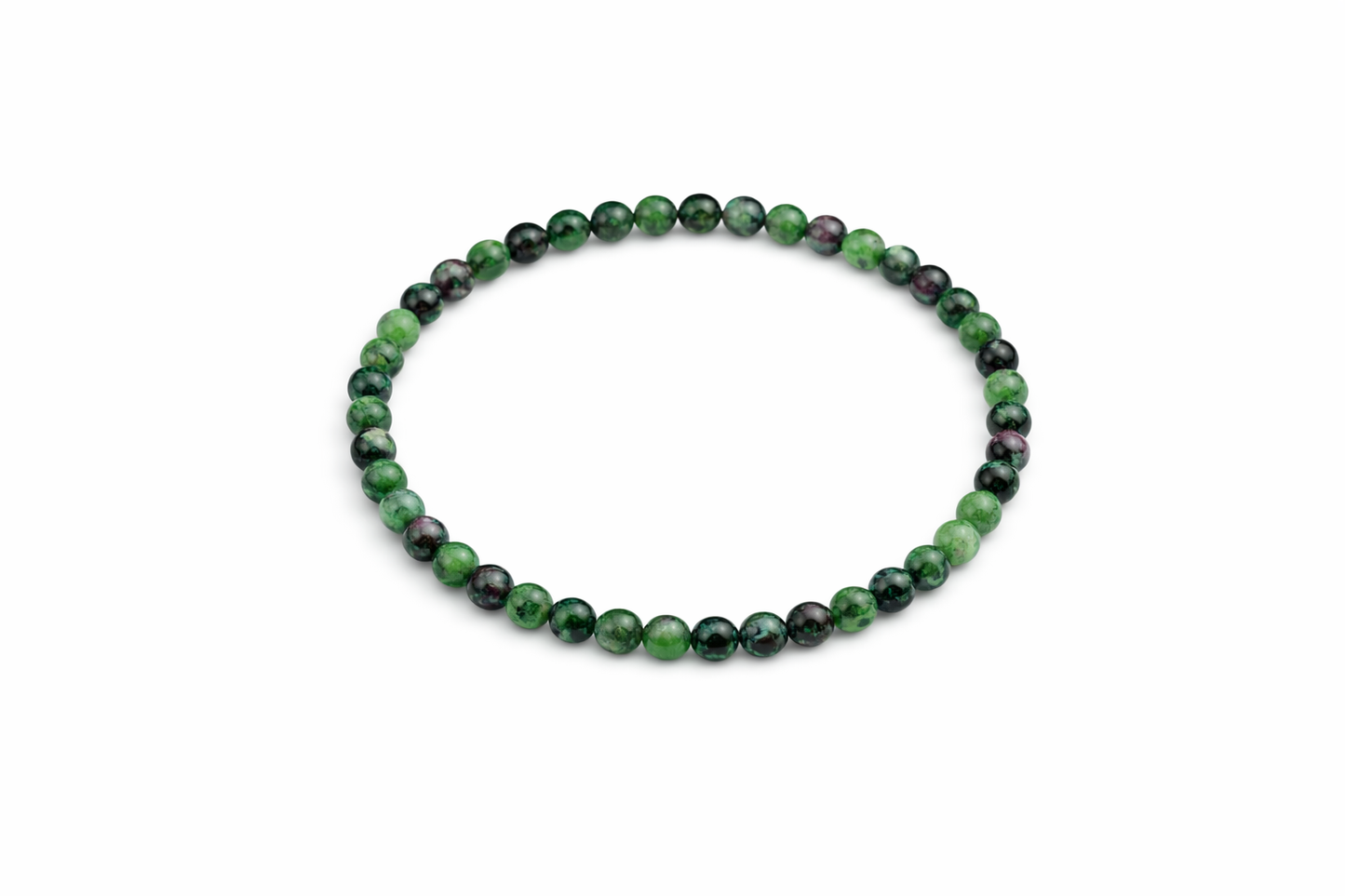 Ruby Zoisite Bracelet 4mm Beads – Natural Stone