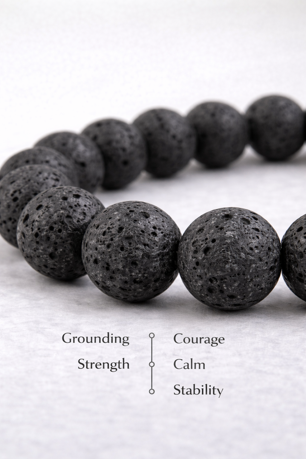 🌋 Lava Stone Bracelet | Strength, Grounding & Energy Balance