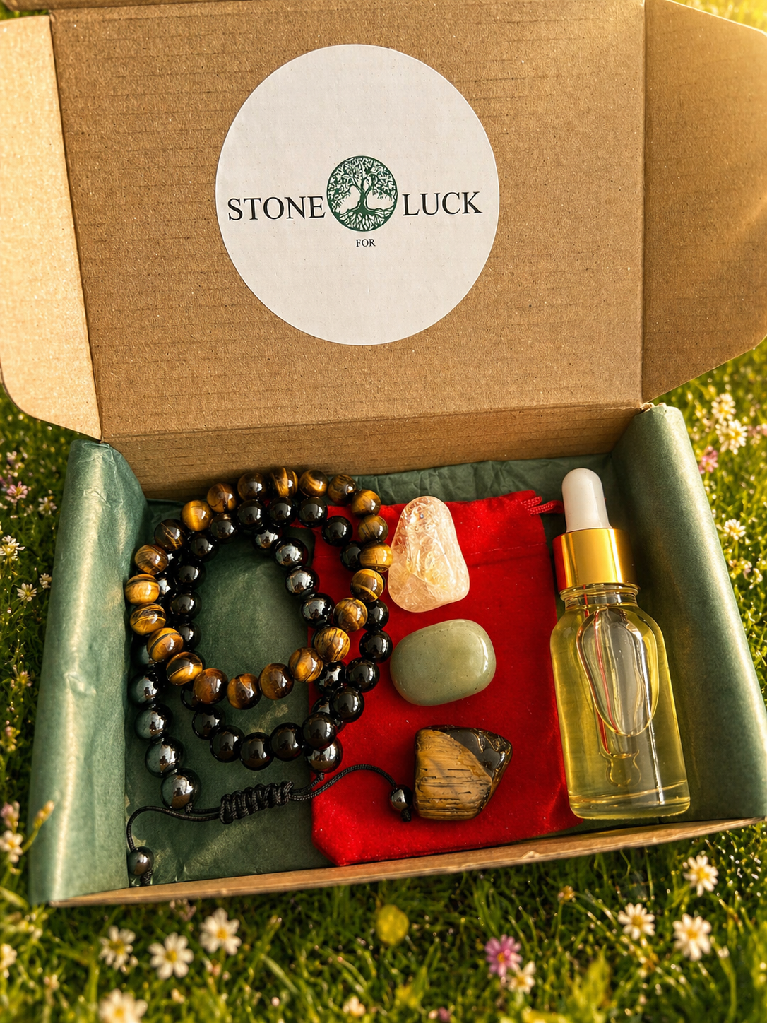 Gift Box for Him, Men’s Bracelet Gift Set, Perfume Oil for Men, Birthday Gift Box for Husband or Dad