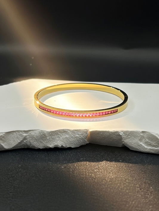 Slim Gold Bangle Bracelet