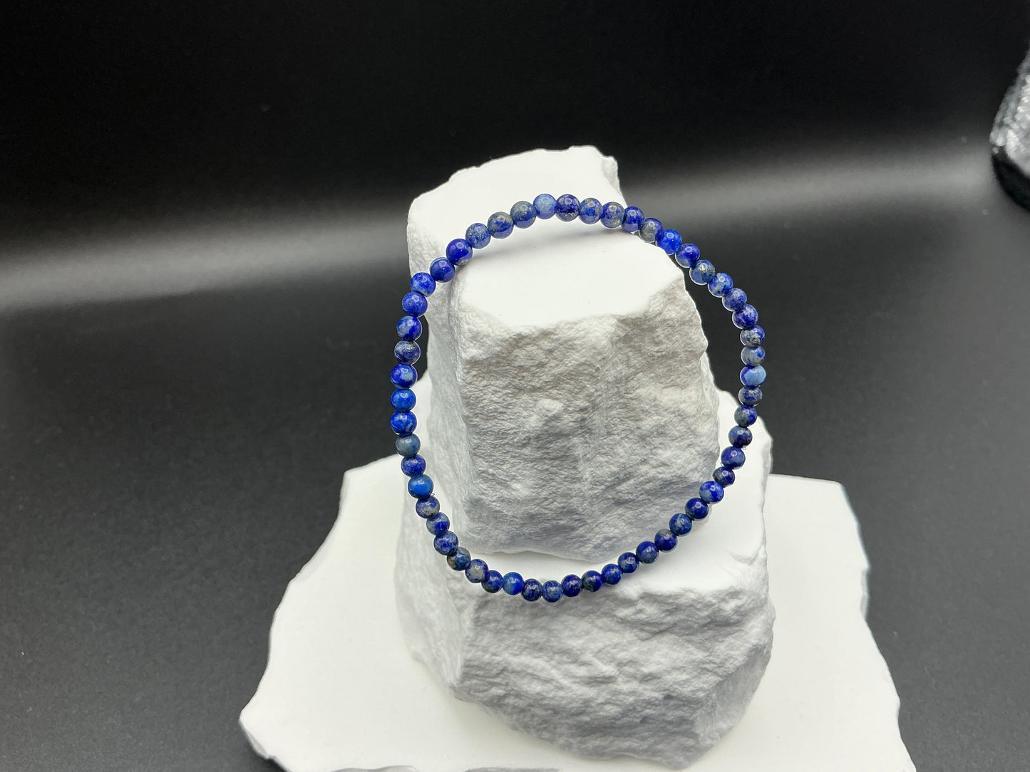 Lapis Lazuli Bracelet 4mm Beads – Natural Stone